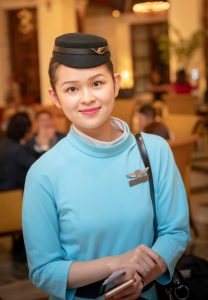 旅店偶遇马来航空的美女们，年轻漂亮大方得体